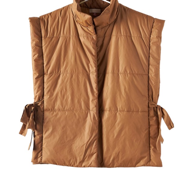Anthropologie Pilcro Packable Puffer Vest  ONE SIZE rustic in color preowned - Picture 3 of 6